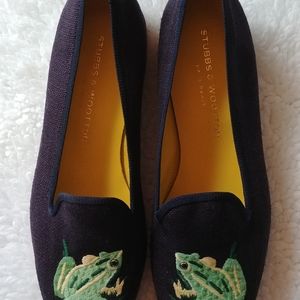 Stubbs & Wootton genuine leather and canvas shoes